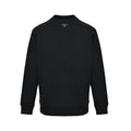 Prada Triangle Logo Crewneck Sweatshirt — Black