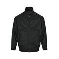 Prada Stand-Collar Two-Way Zip Jacket — Black