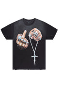 Dodson Black Oversized Graphic T-Shirt - image 1