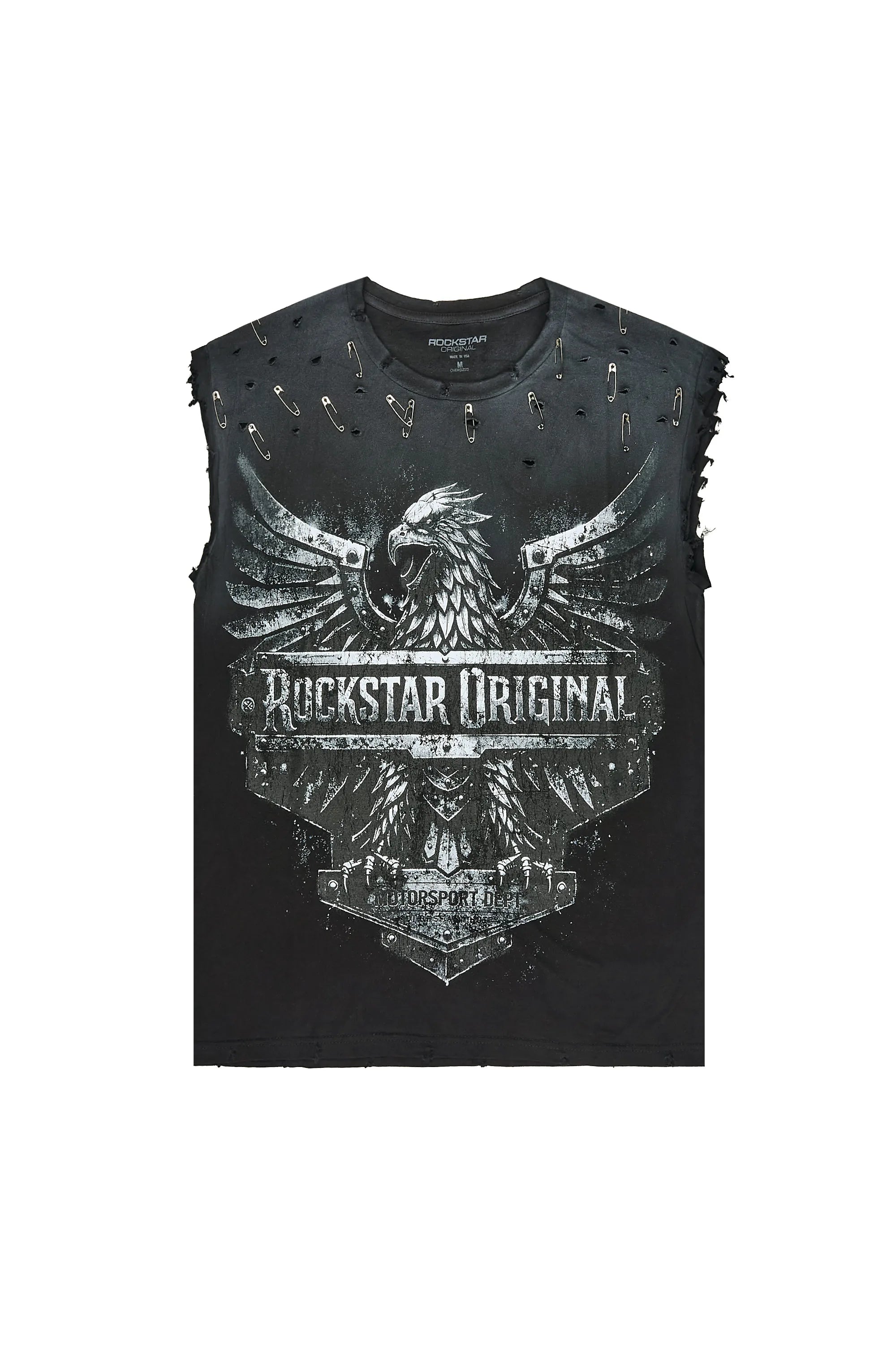 Wilsander Black Oversized Cut Off T-Shirt - image 1
