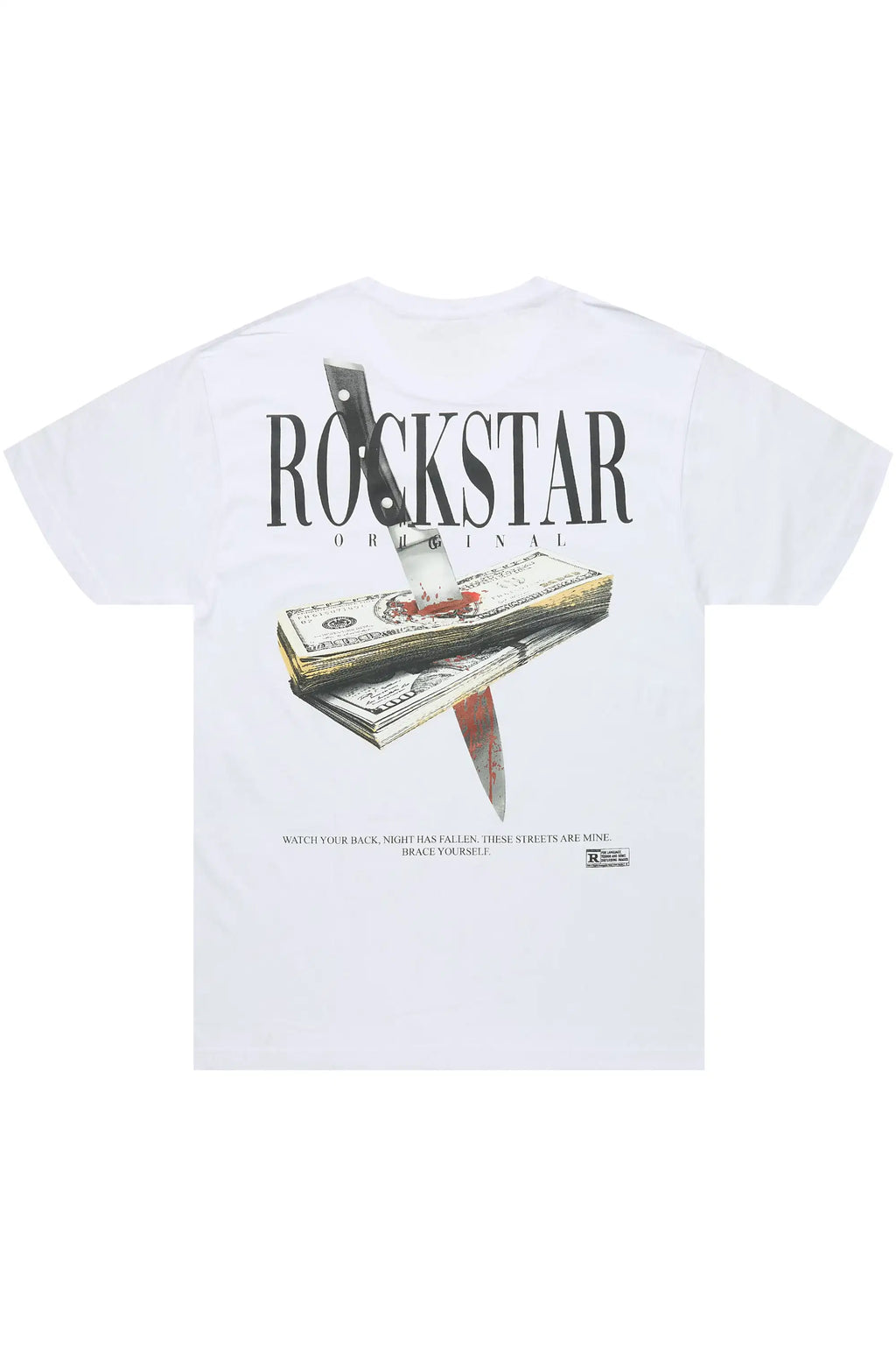 Dayte Nite White Graphic T-Shirt - image 1