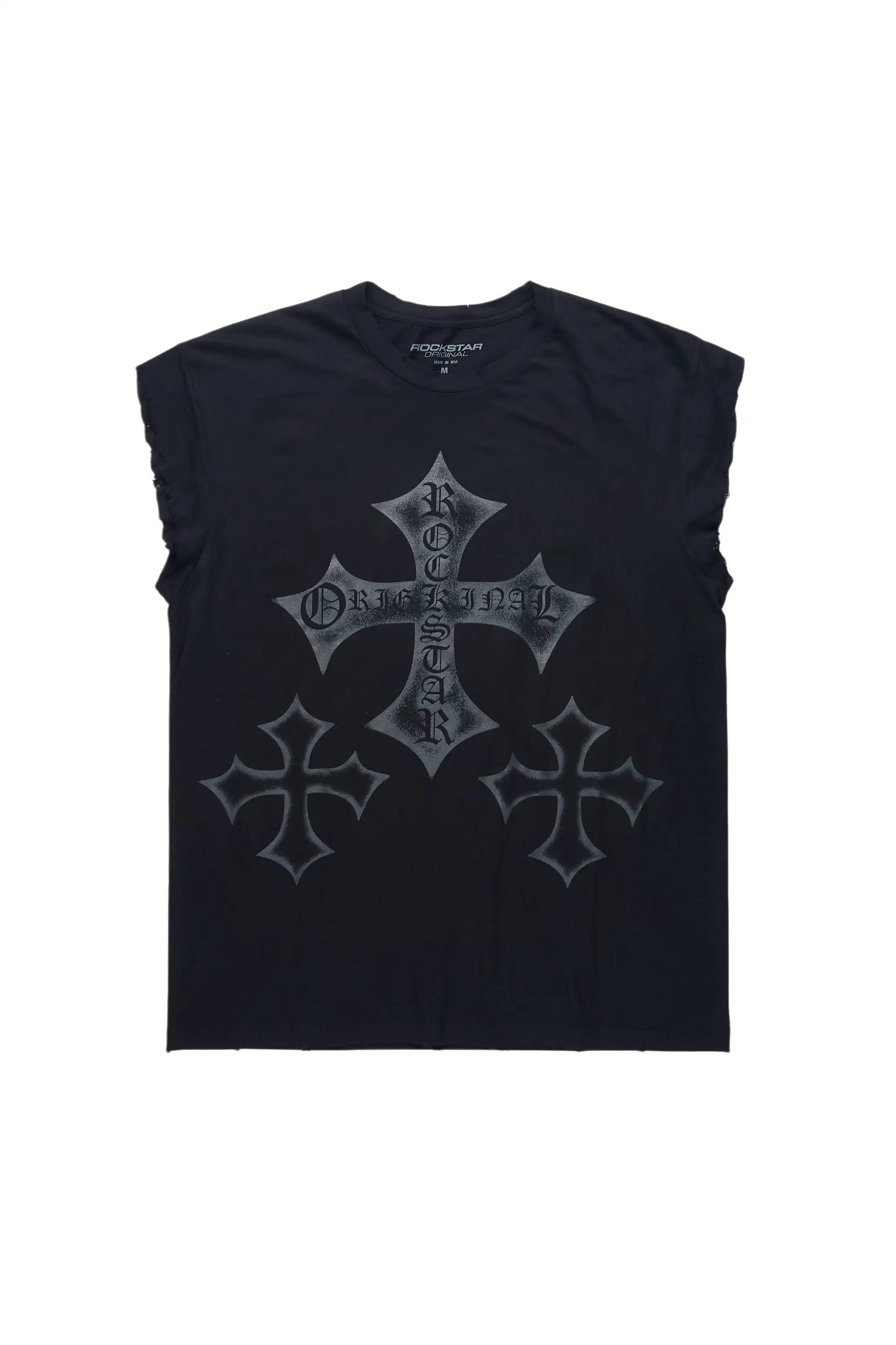 Marizon Black Cut Off Tee - image 1