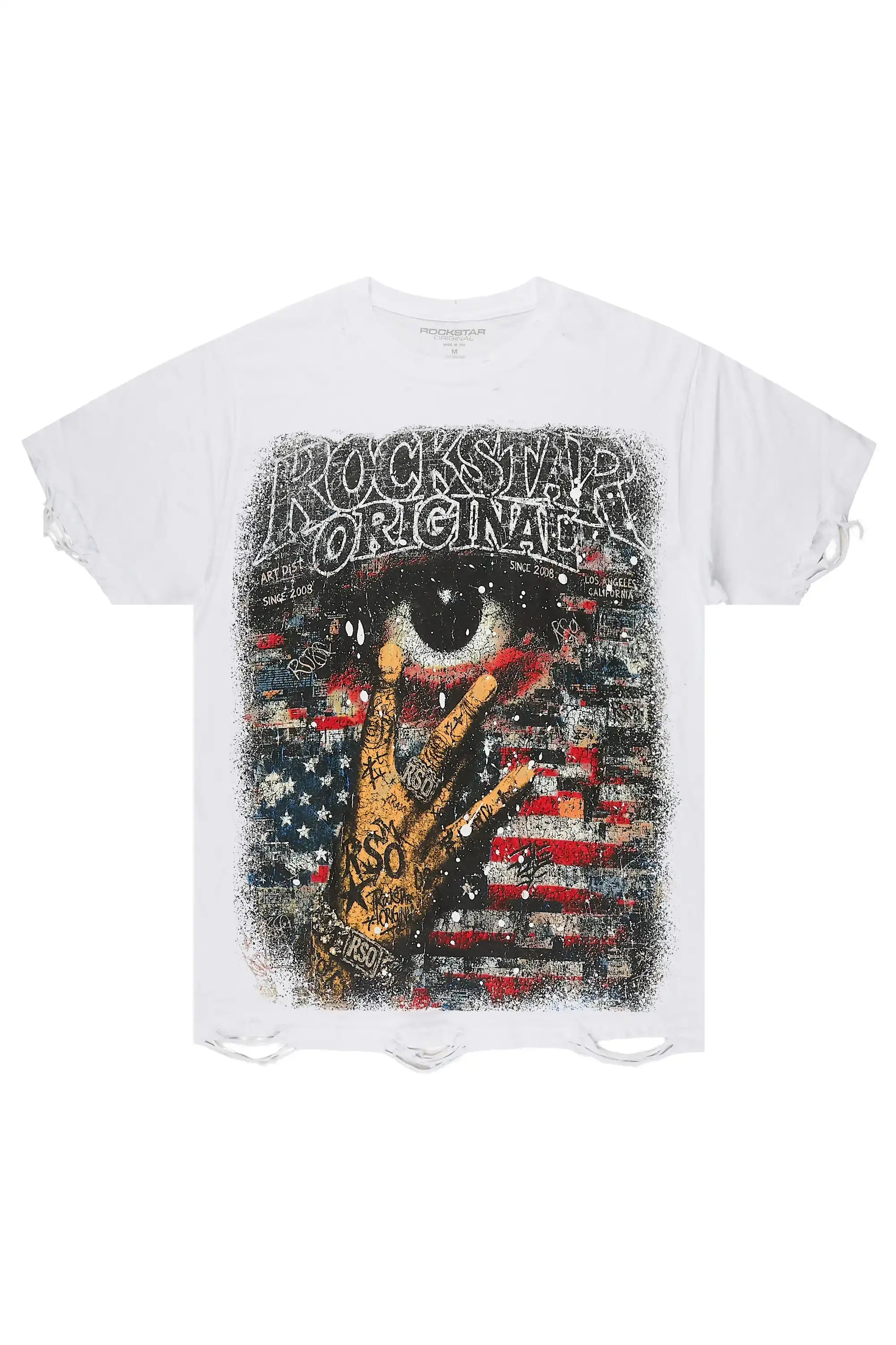 Pullen White Oversized Graphic T-Shirt - image 1