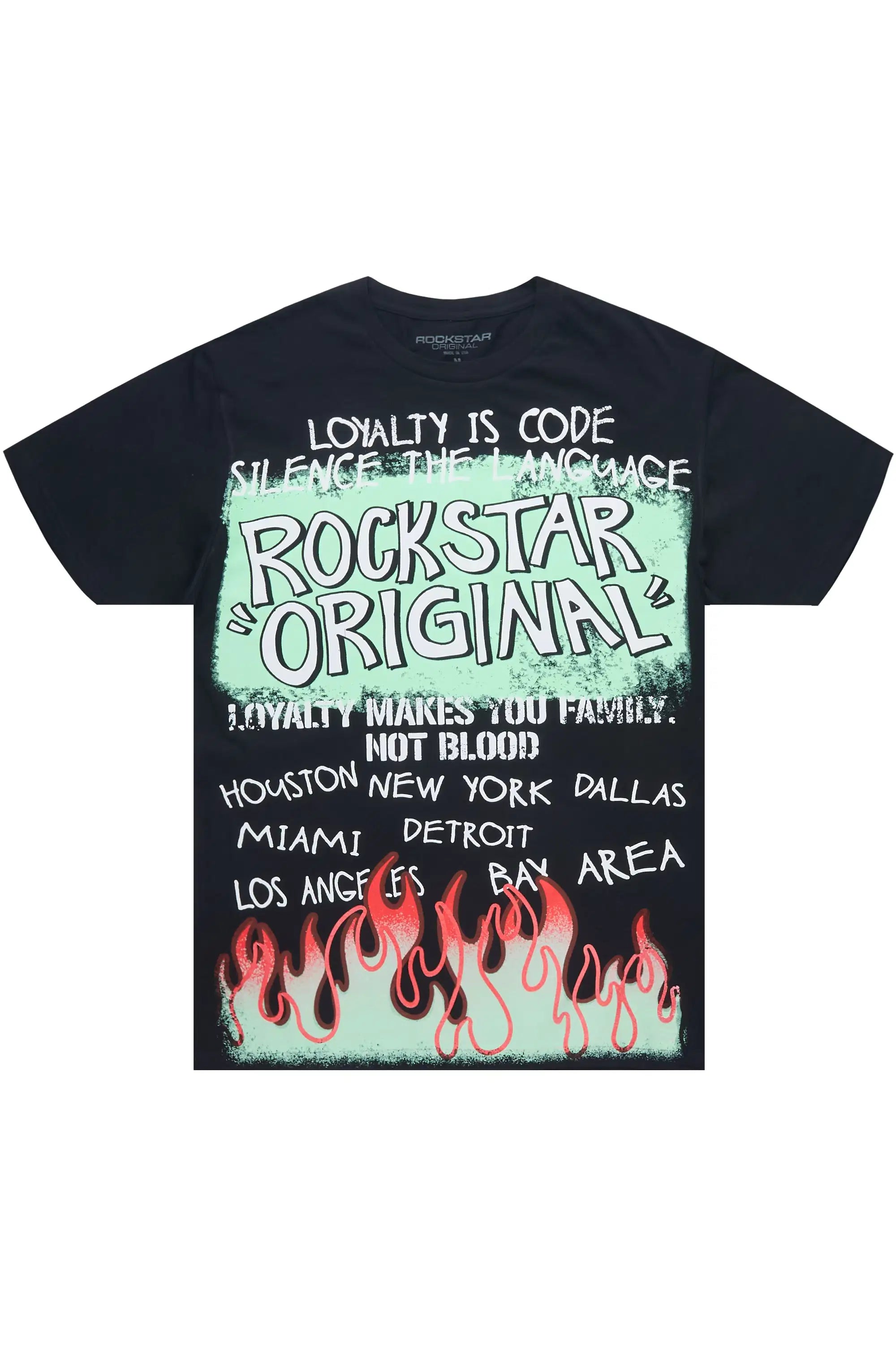 Beno 2.0 Black Oversized Graphic T-Shirt - image 1