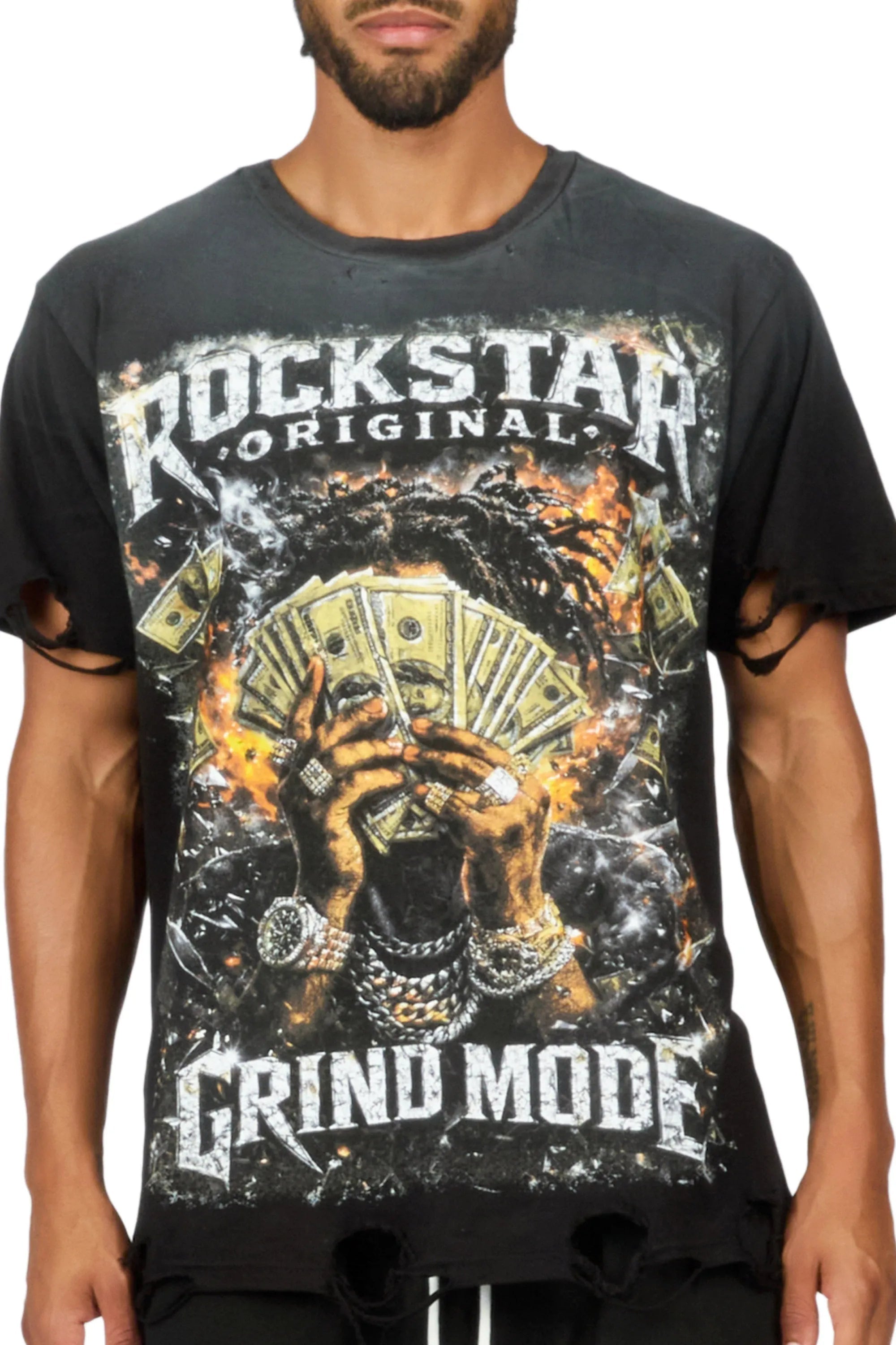 LaJordan Black Oversized Graphic T-Shirt - image 8