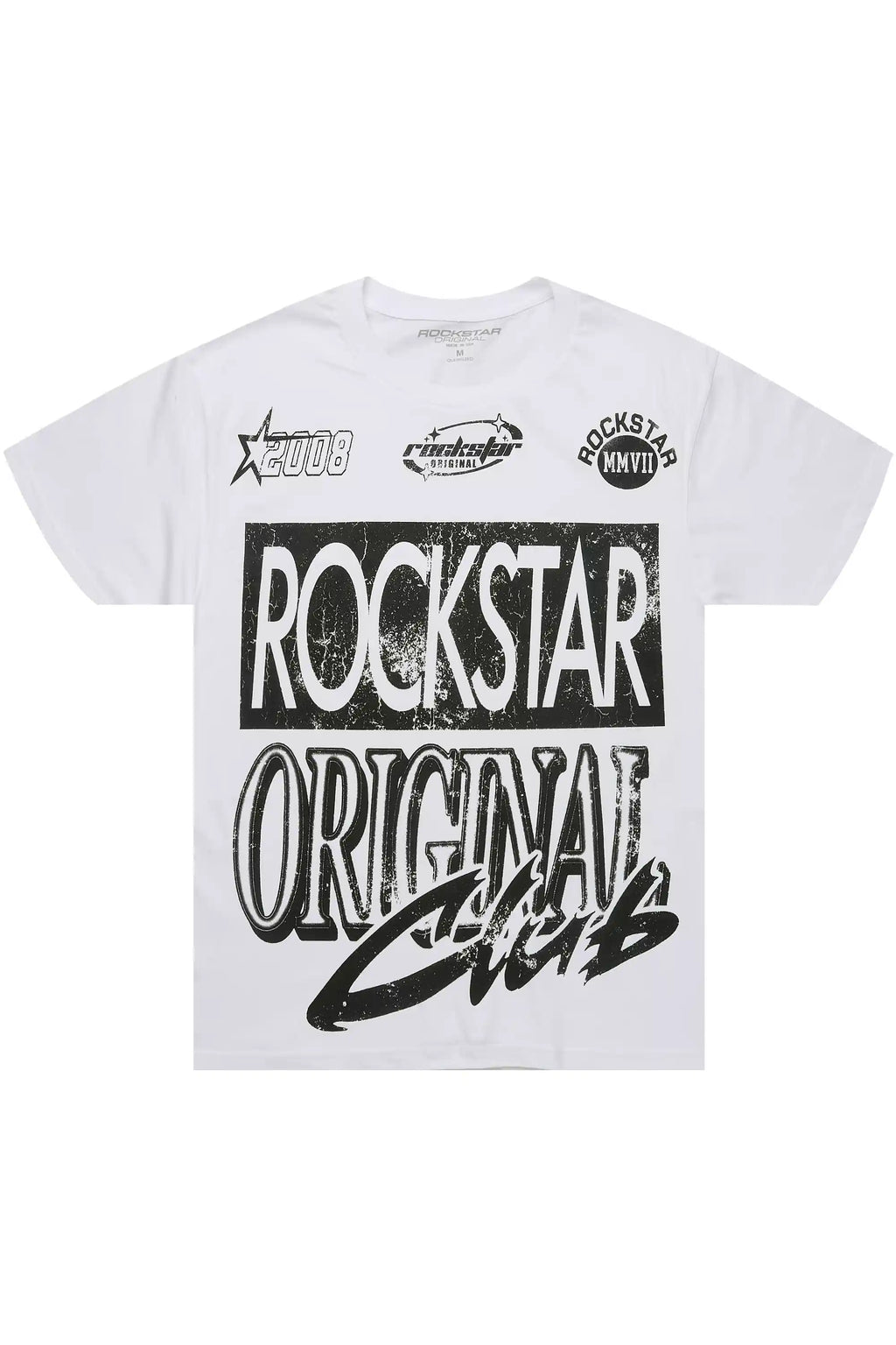 Rylok White/Black Oversized Graphic T-Shirt - image 1