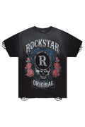 Hendry Black Oversized Graphic T-Shirt - image 1