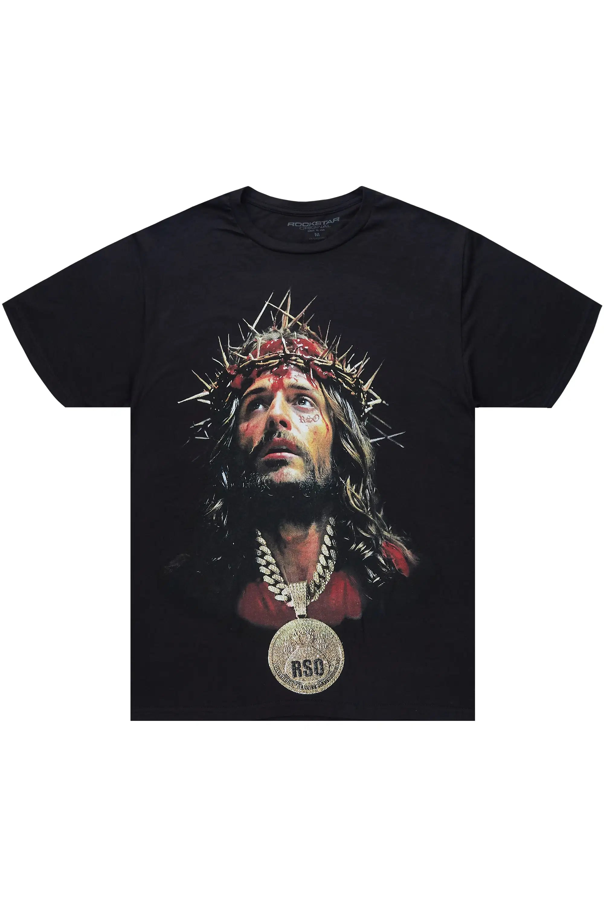 Amina 2.0 Black Oversized Graphic T-Shirt - image 1