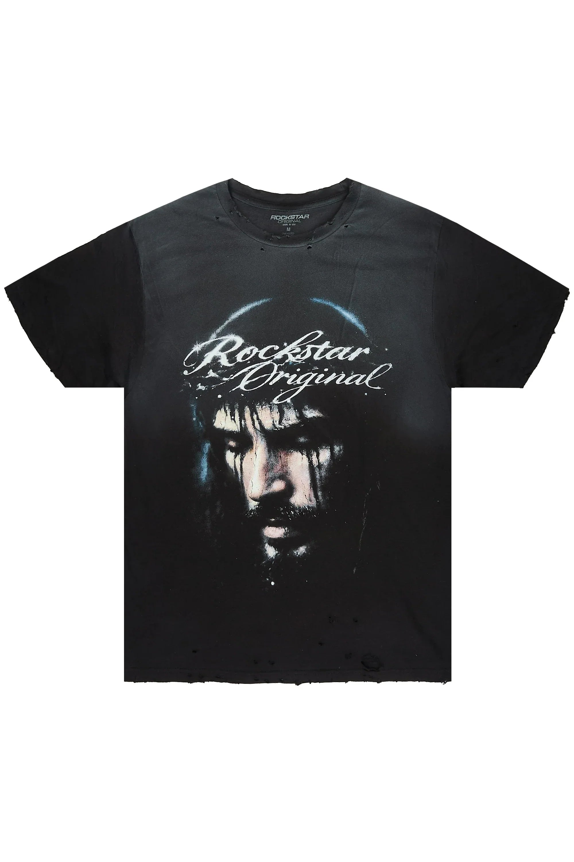 Graves Black Oversized Graphic T-Shirt - image 1