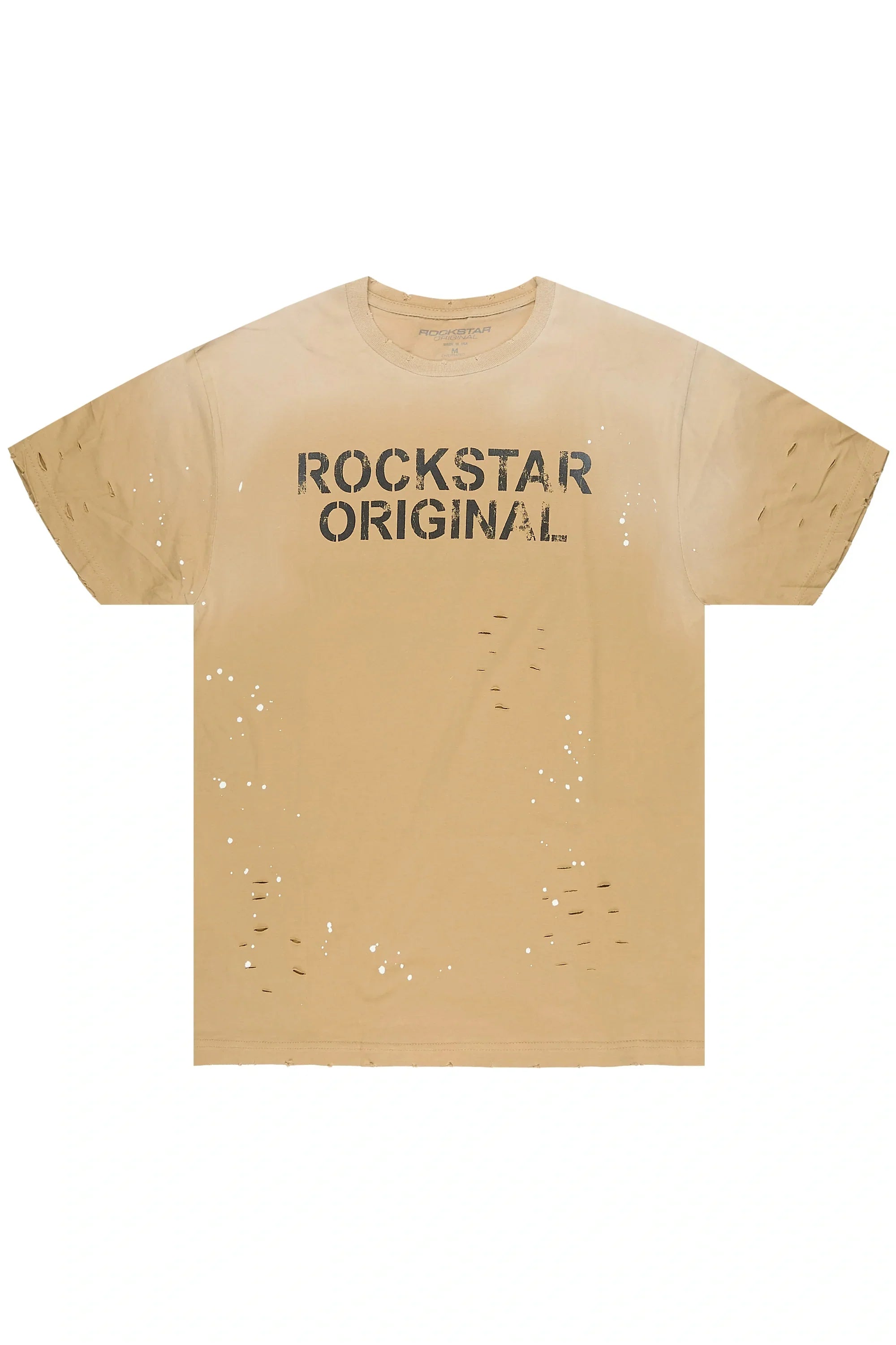Reign Beige Oversized Graphic T-Shirt - image 1