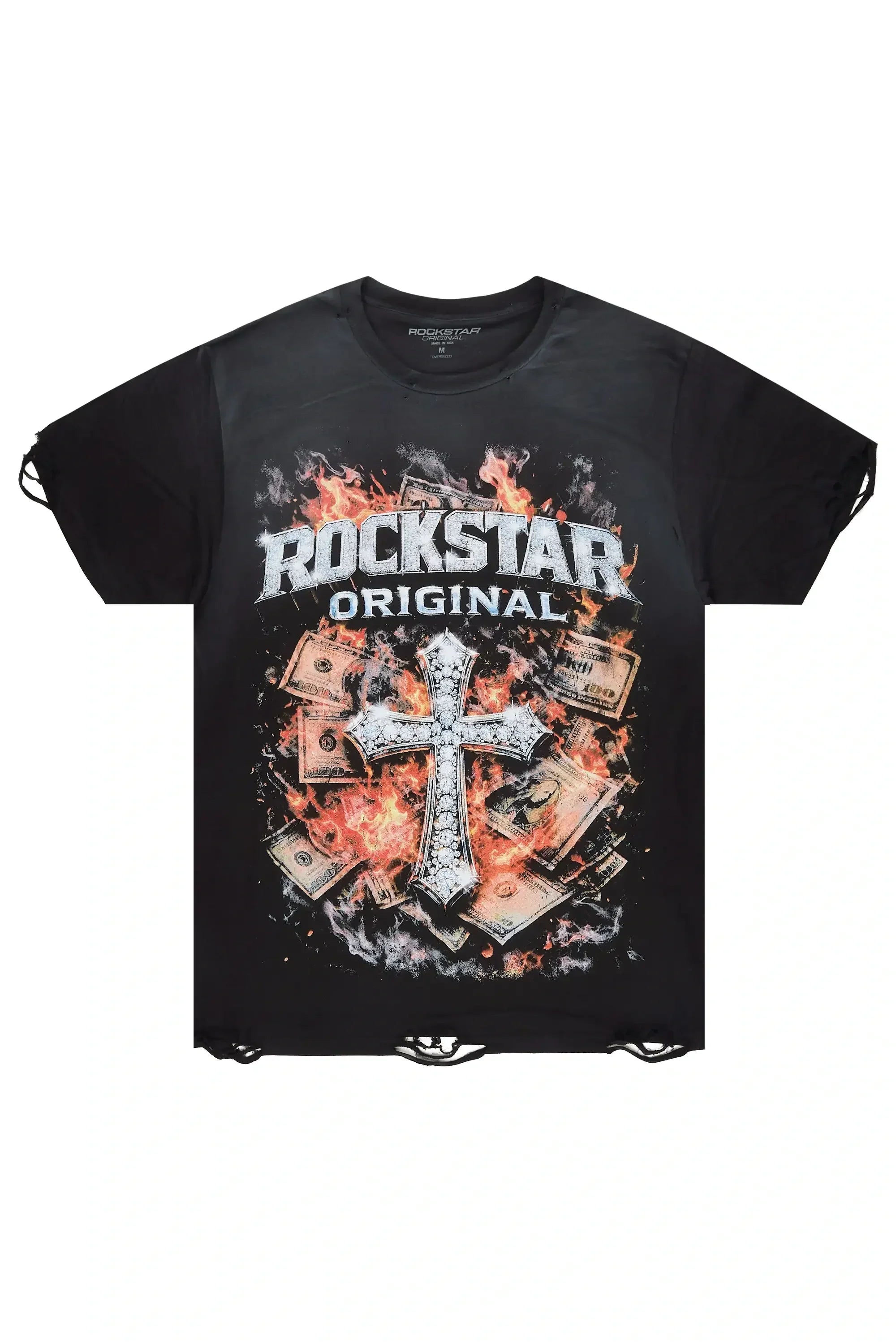Moore Black Oversized Graphic T-Shirt - image 1