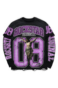 Fields Black/Purple Double Layer Long Sleeve Graphic T-Shirt - image 1