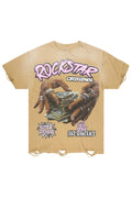 Madhur Beige Oversized Graphic T-Shirt - image 1