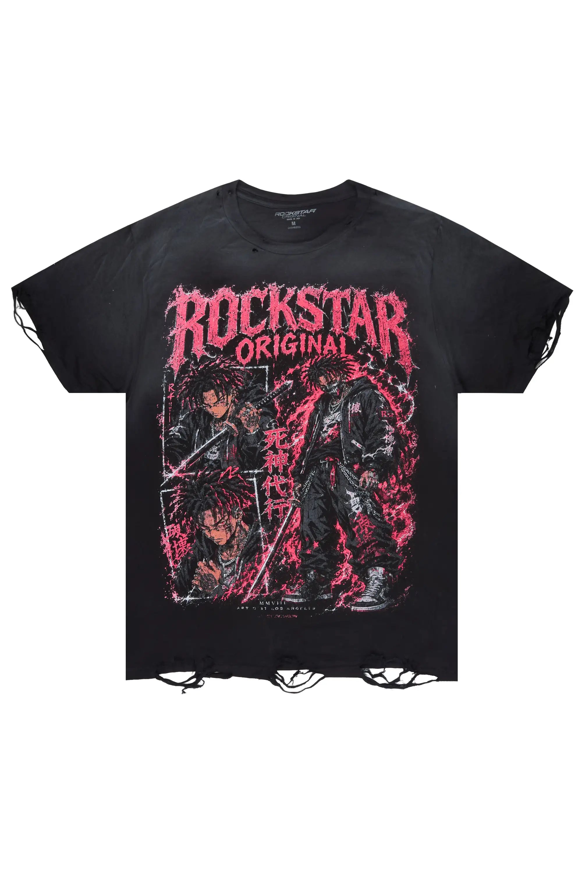 Brasko Black Oversized Graphic T-Shirt - image 1