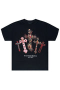 Xirel Black Oversized Graphic T-Shirt - image 1