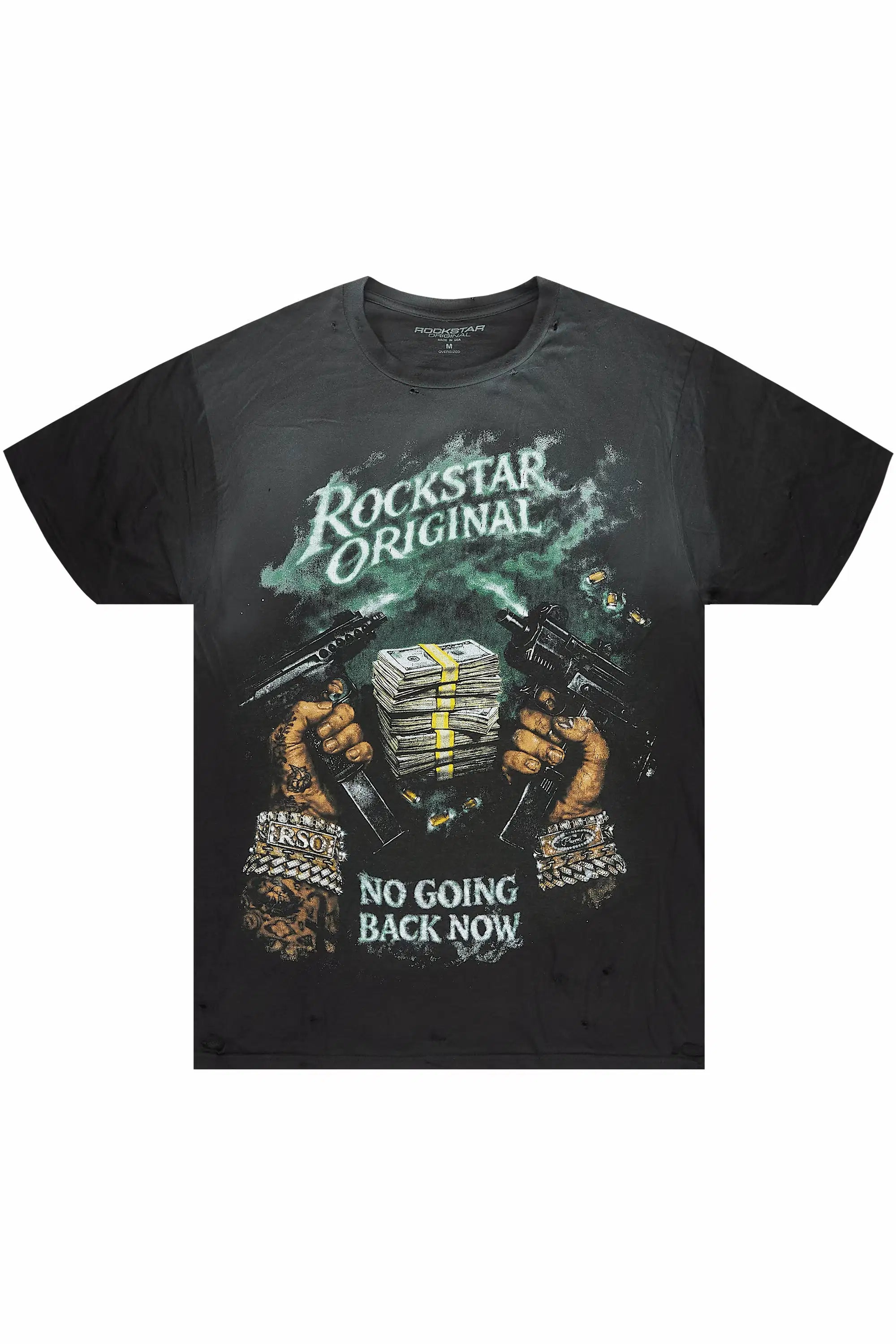 Nakota Black Oversized Graphic T-Shirt - image 1