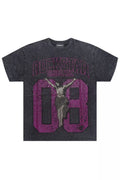 Field 2.0 Black/Pink Graphic Rhinestone T-Shirt - image 1