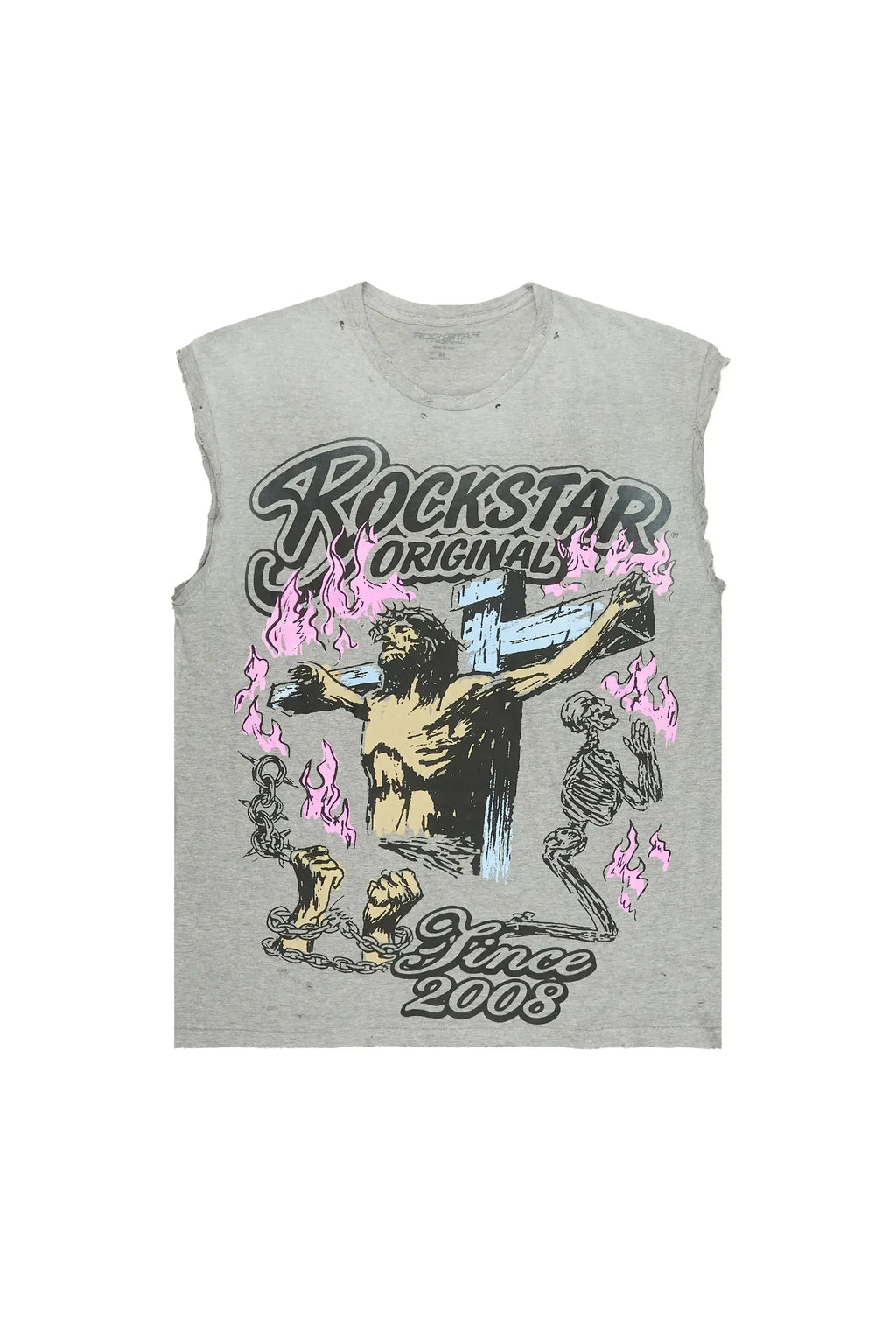Kyren Grey Cut Off Tee - image 1