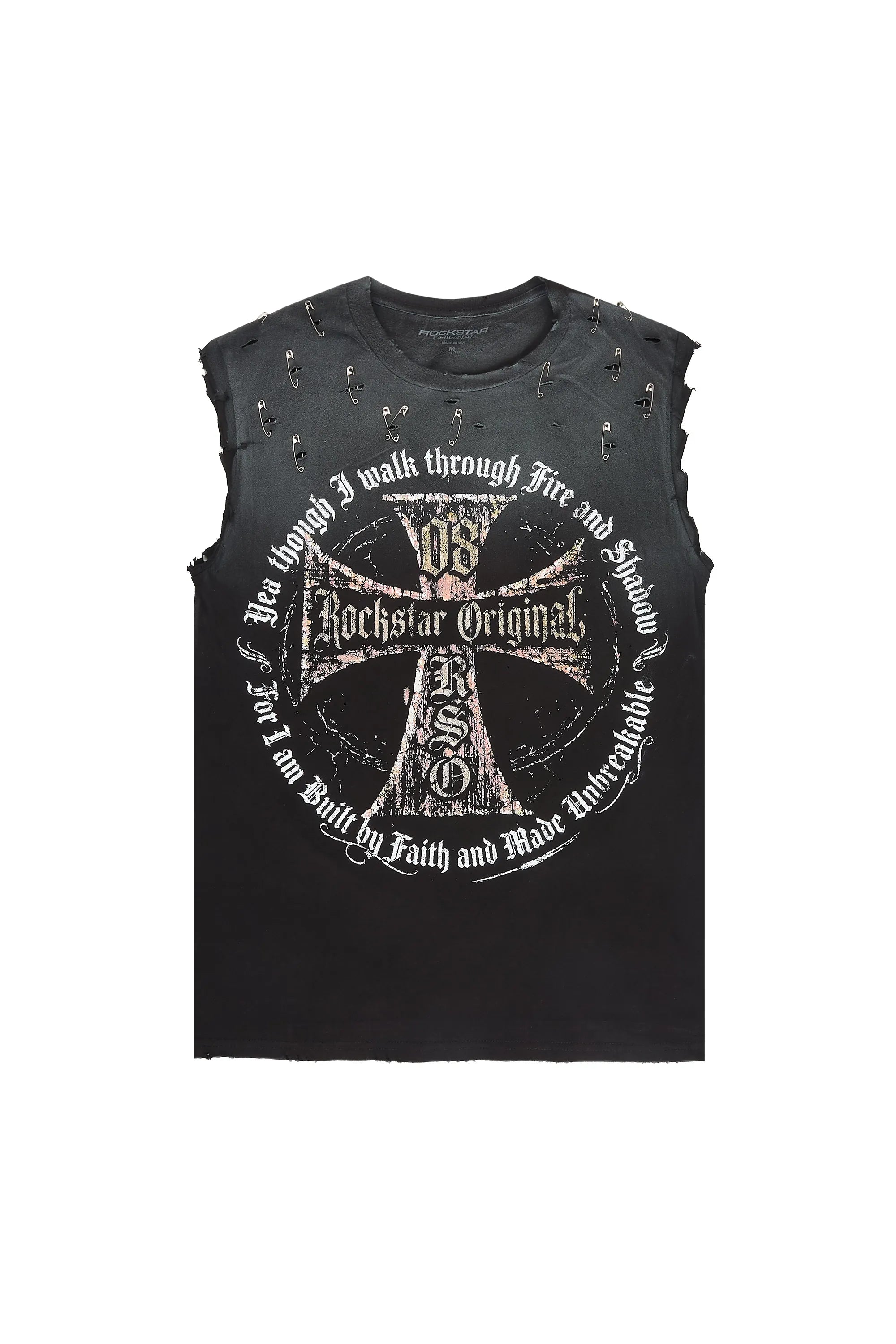 Coppin Black Oversized Cut Off T-Shirt - image 1