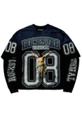 Fields Black/Grey Double Layer Long Sleeve Graphic T-Shirt - image 1
