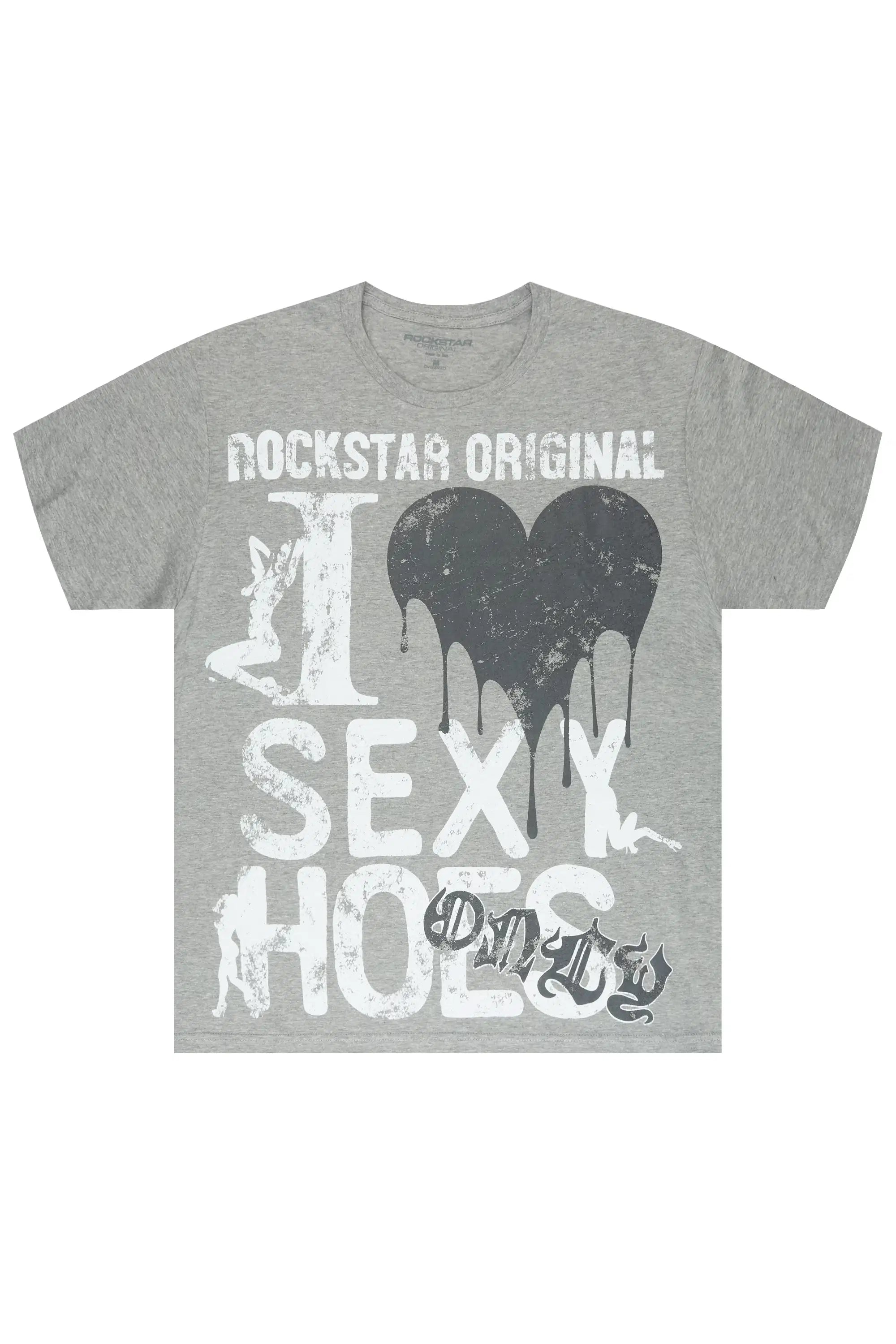 Sovar Grey Oversized Graphic T-Shirt - image 1