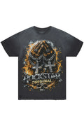 Rhon Charcoal Oversized Graphic T-Shirt - image 1