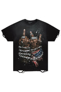 Melo Black Oversized Graphic T-Shirt - image 1