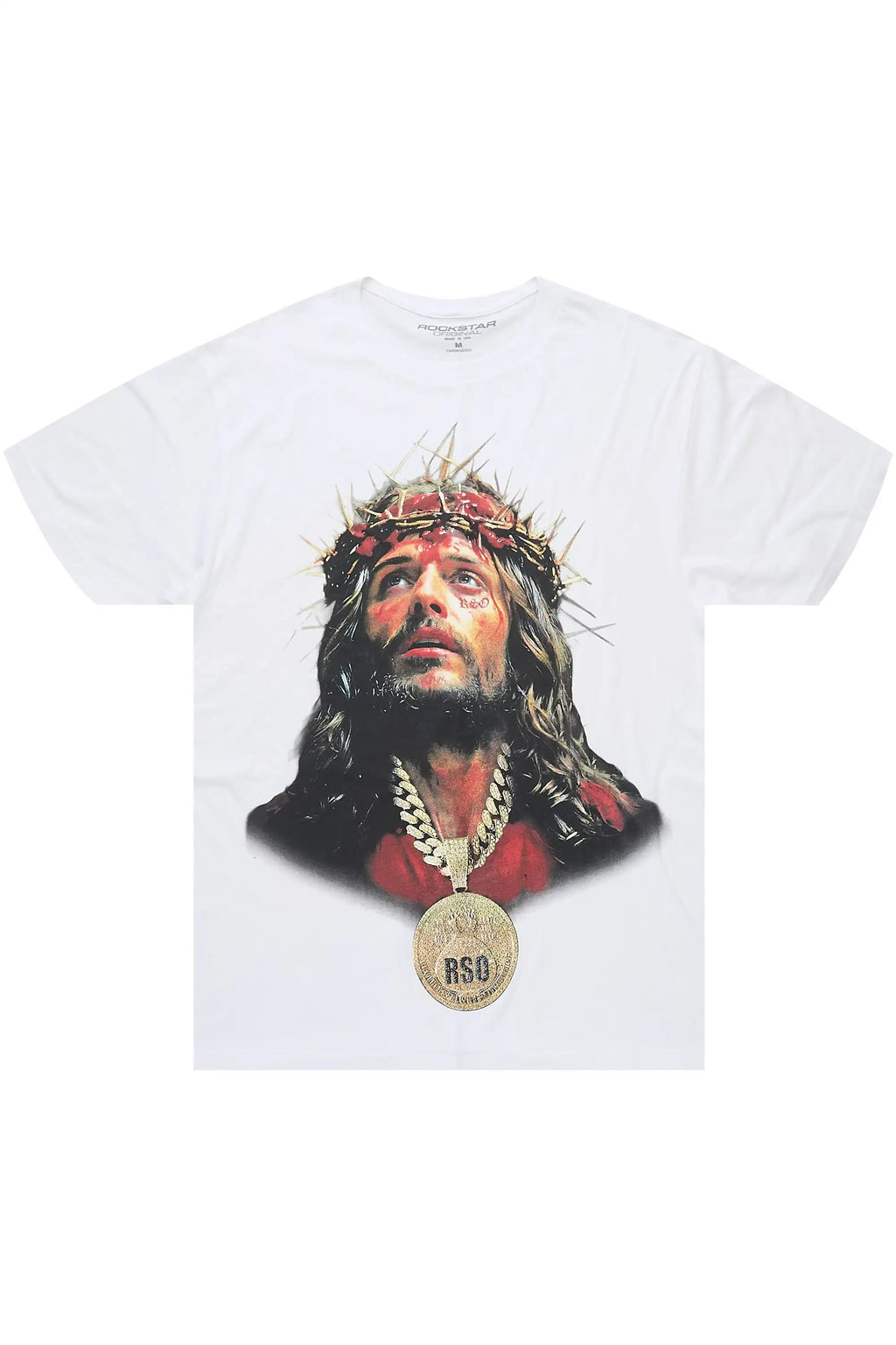 Amina 2.0 White Oversized Graphic T-Shirt - image 1