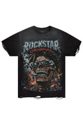 Baber Black Oversized Graphic T-Shirt - image 1