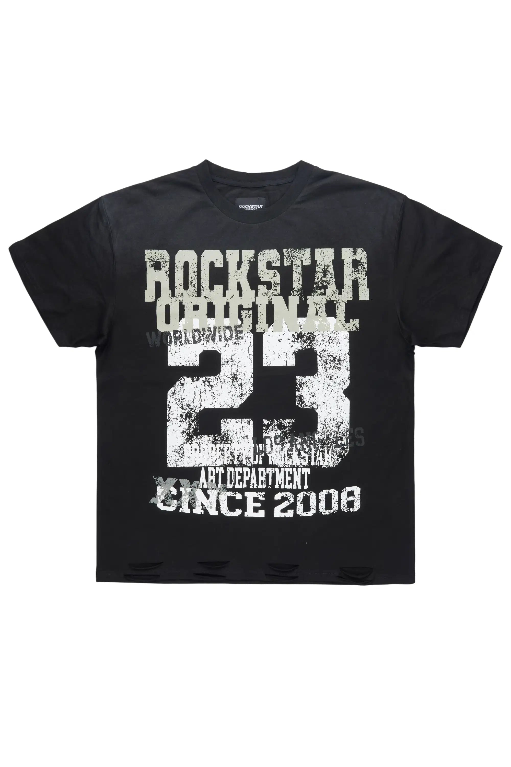 Kyvaris Black Oversized Graphic T-Shirt - image 1