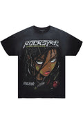 Brayzo Black Oversized Graphic T-Shirt - image 1