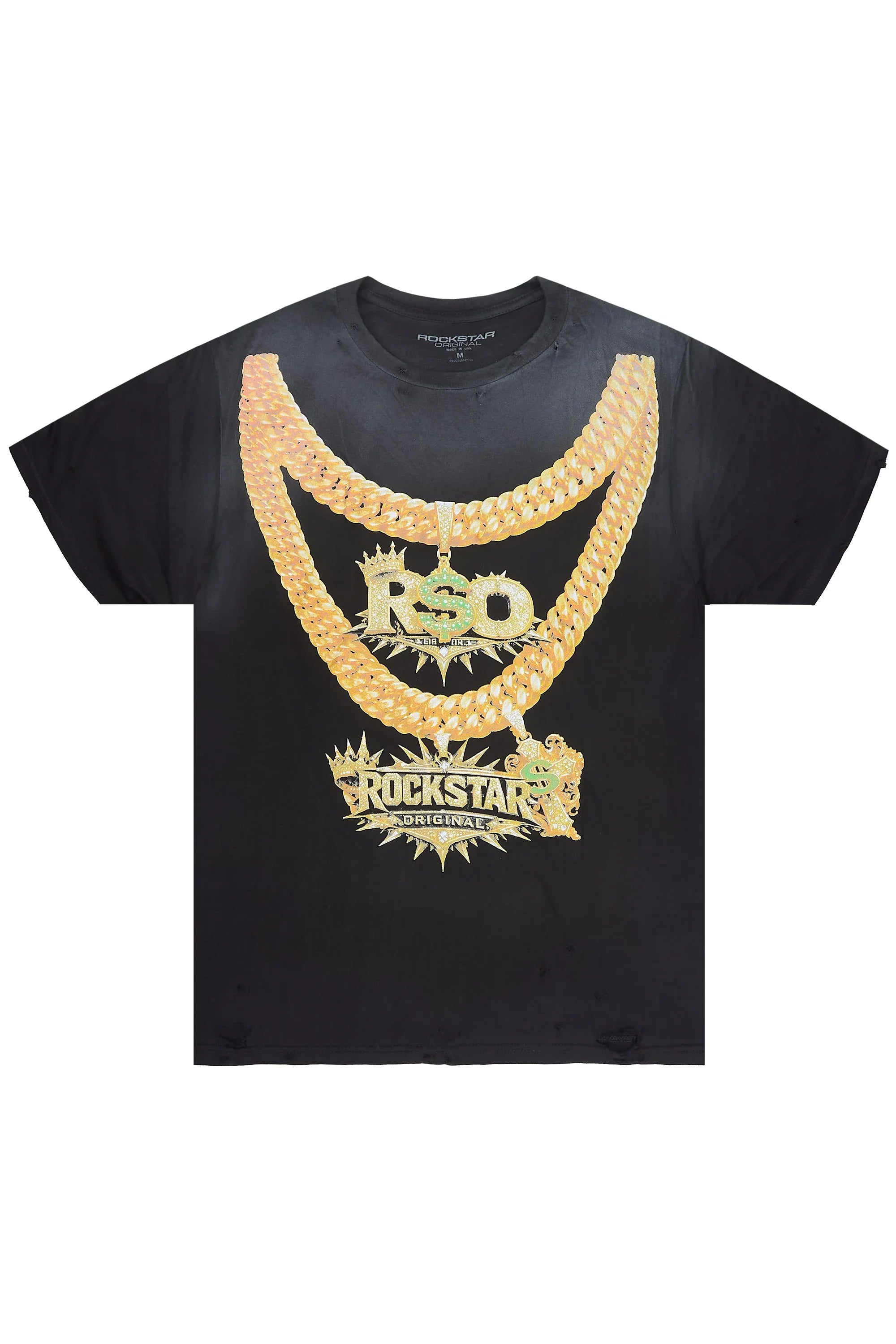 Keah Black Oversized Graphic T-Shirt - image 1