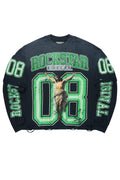 Fields Black/Green Double Layer Long Sleeve Graphic T-Shirt - image 1