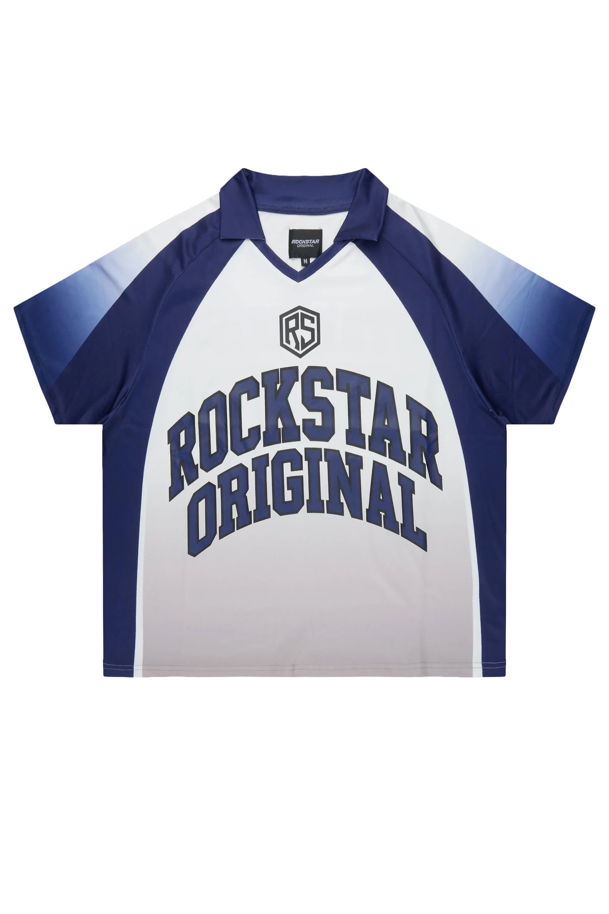 Ricco Blue/White World Soccer Inspired Graphic Jersey - image 1