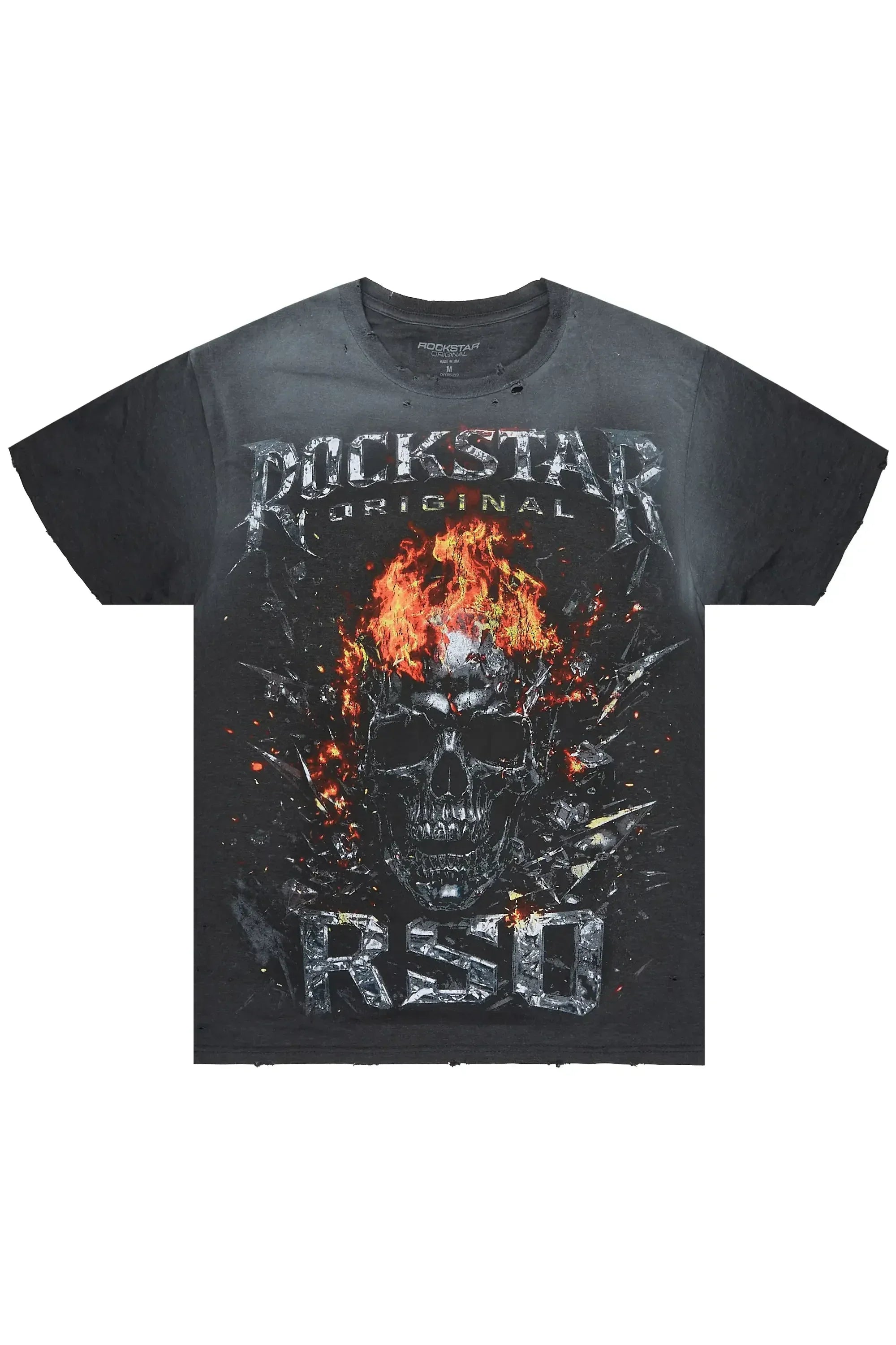 Spivey Charcoal Oversized Graphic T-Shirt - image 1