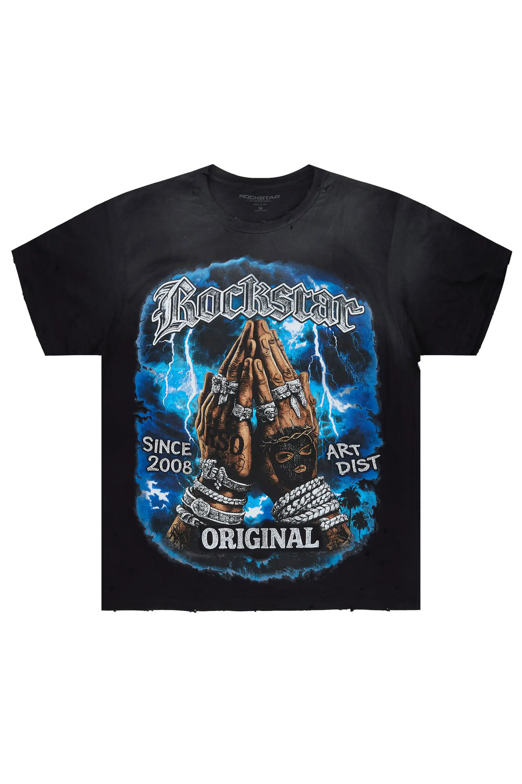 Thorne Black Oversized Graphic T-Shirt - image 1