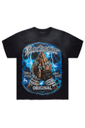 Thorne Black Oversized Graphic T-Shirt - image 1