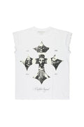 Lorzen White Cut Off Tee - image 1