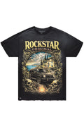 Stovall Black Oversized Graphic T-Shirt - image 1