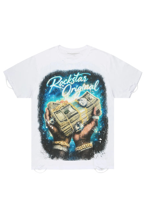 Contreras White Oversized Graphic T-Shirt - image 1