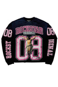 Fields Black/Pink Double Layer Long Sleeve Graphic T-Shirt - image 1