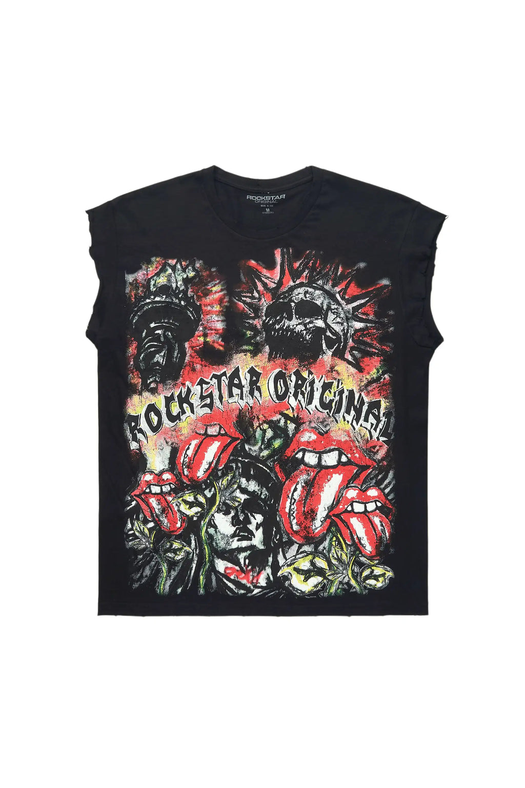 Falon Black Cut Off Tee - image 1