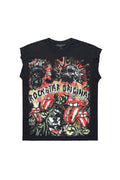 Falon Black Cut Off Tee - image 1