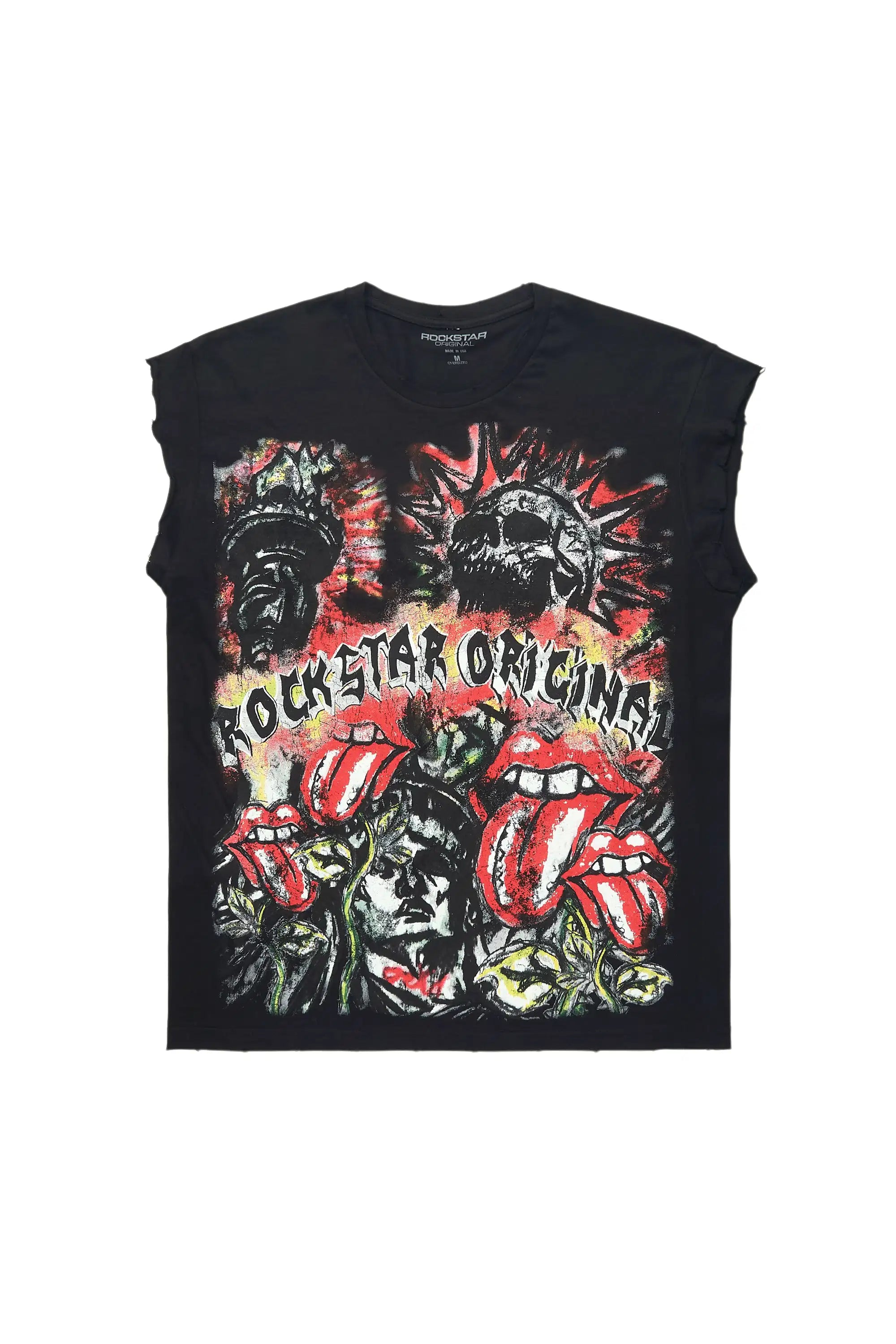 Falon Black Cut Off Tee - image 1