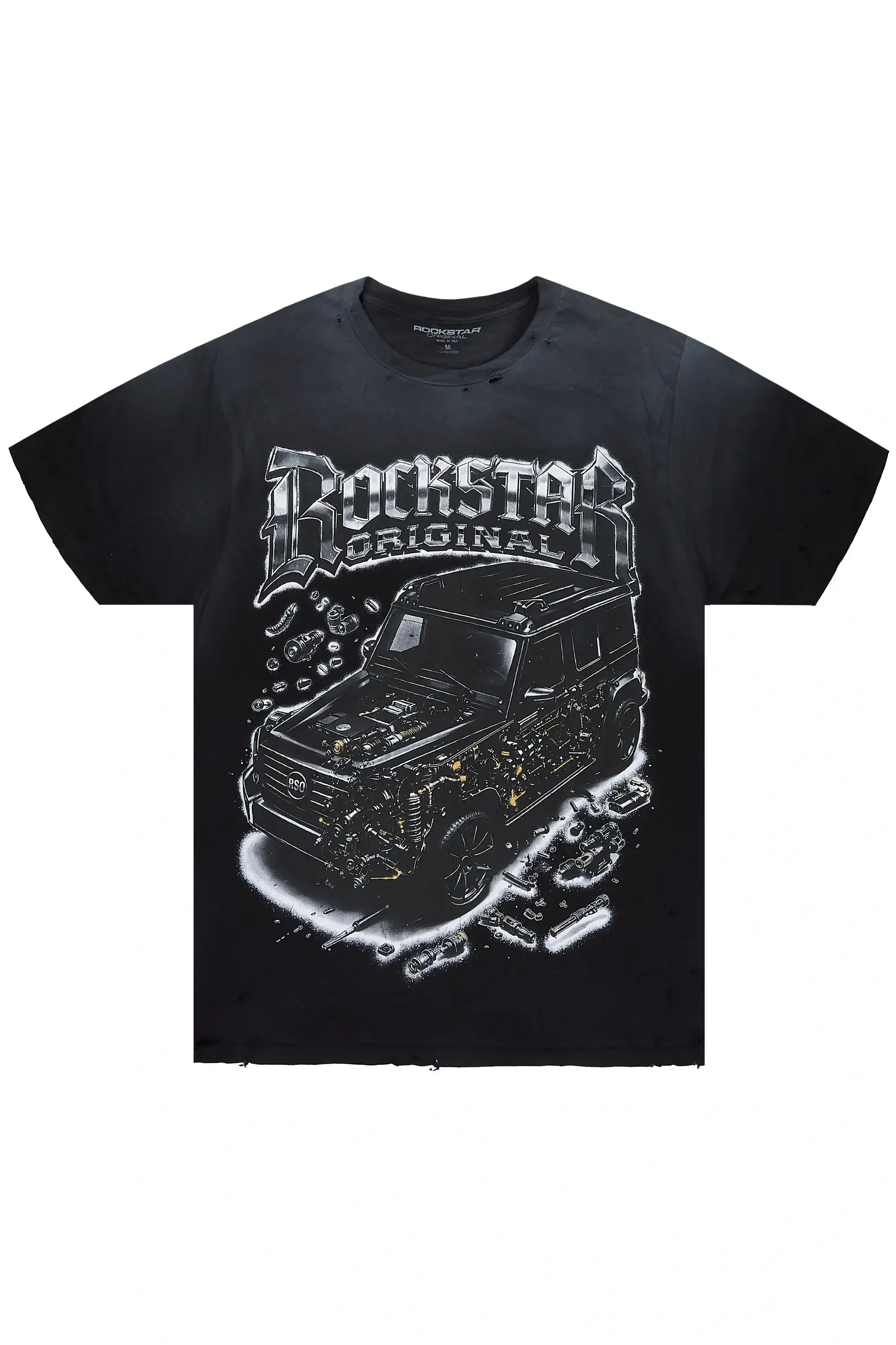 Mazon Black Oversized Graphic T-Shirt - image 1