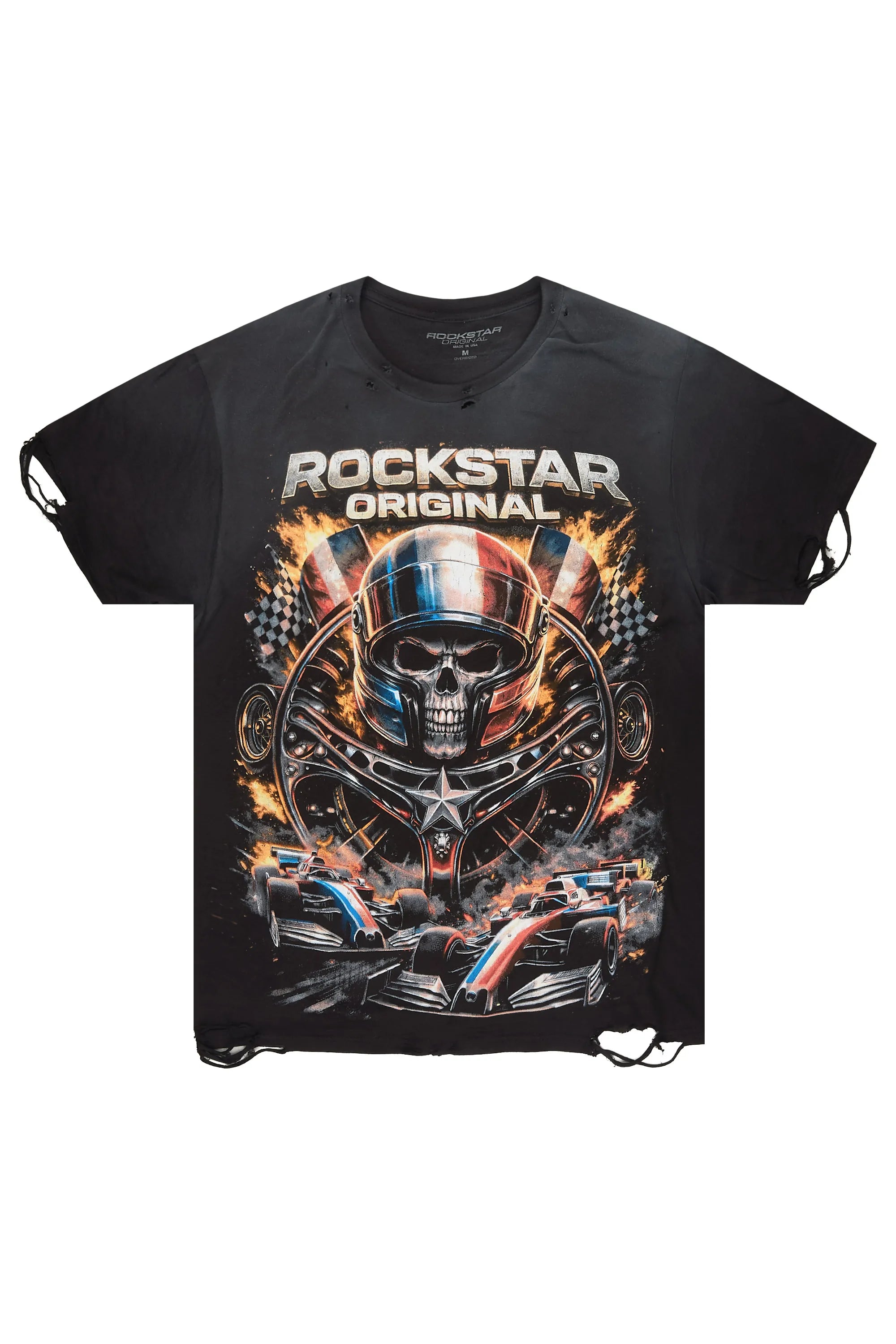 Diggs Black Oversized Graphic T-Shirt - image 1