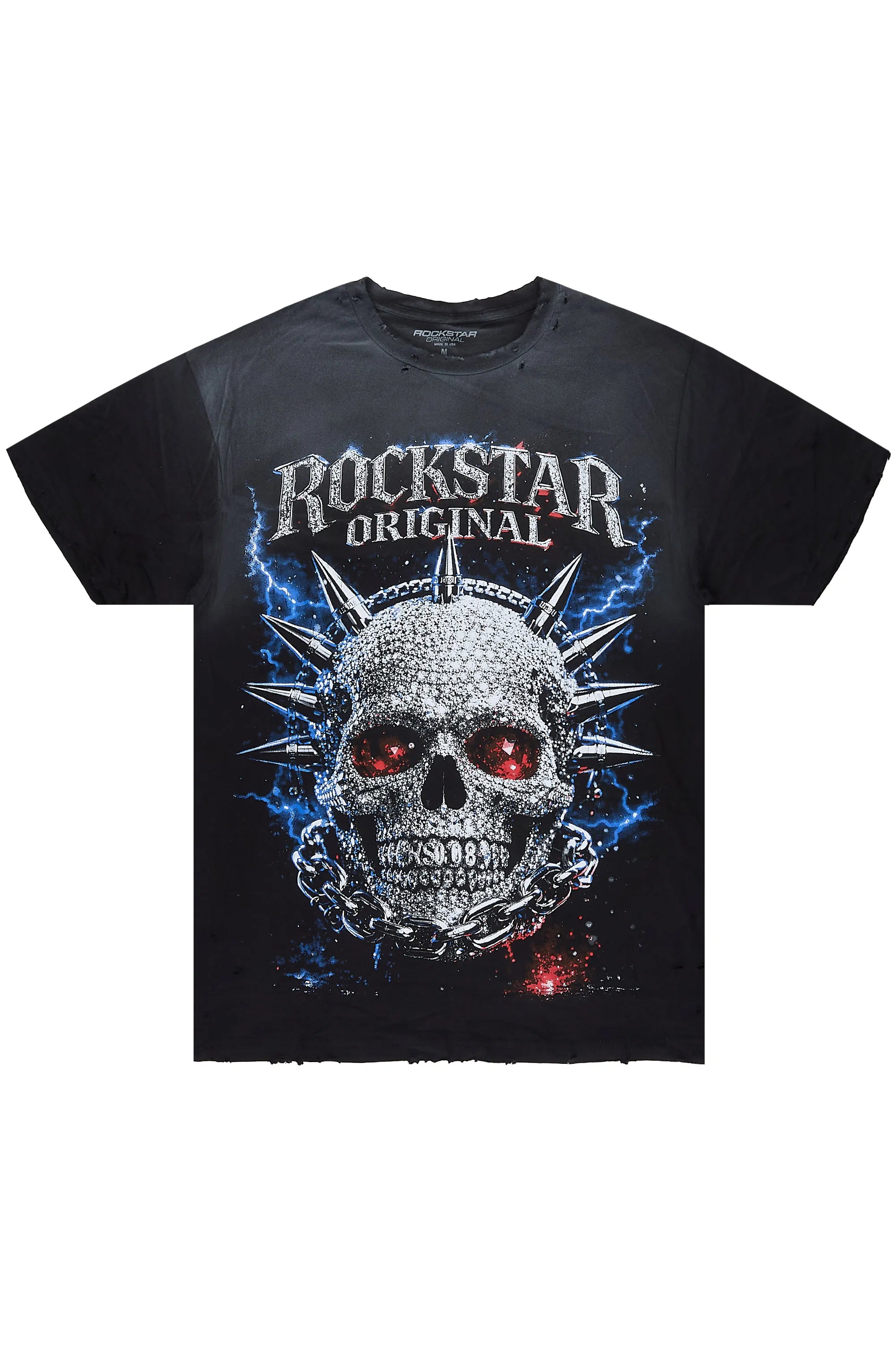 Demetrice Black Oversized Graphic T-Shirt - image 1