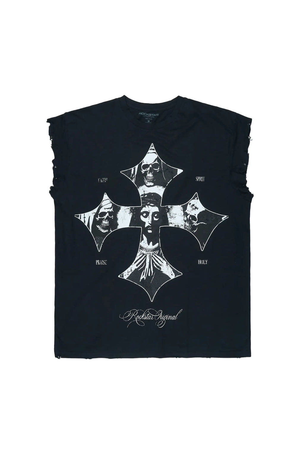 Lorzen Black Cut Off Tee - image 1