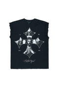 Lorzen Black Cut Off Tee - image 1