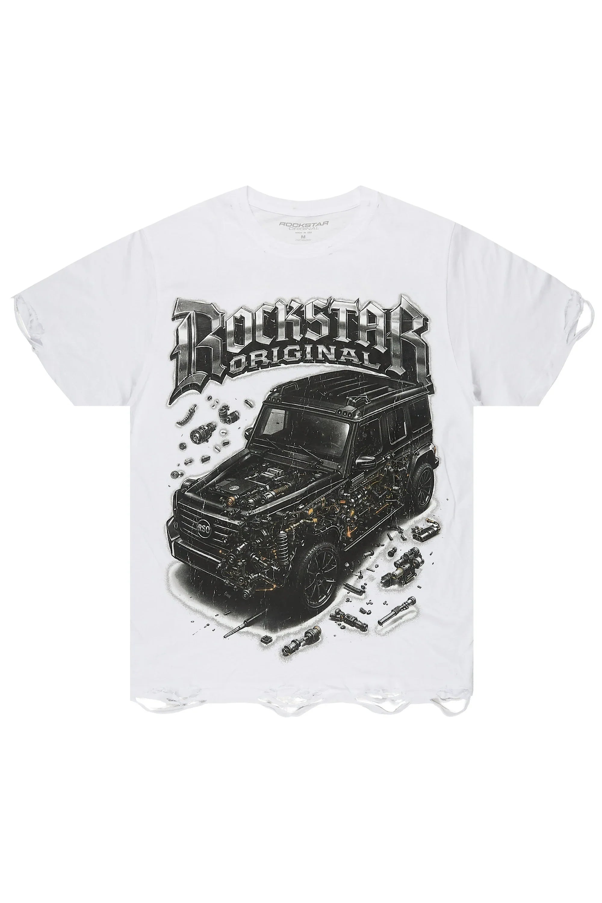 Mazon White Oversized Graphic T-Shirt - image 1
